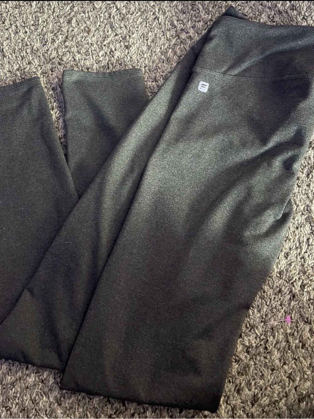 Fabletics gray High-Waist Leggings with Logo